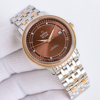 Omega De Ville 39MM Stainless Steel Mechanical Movement Men Watch